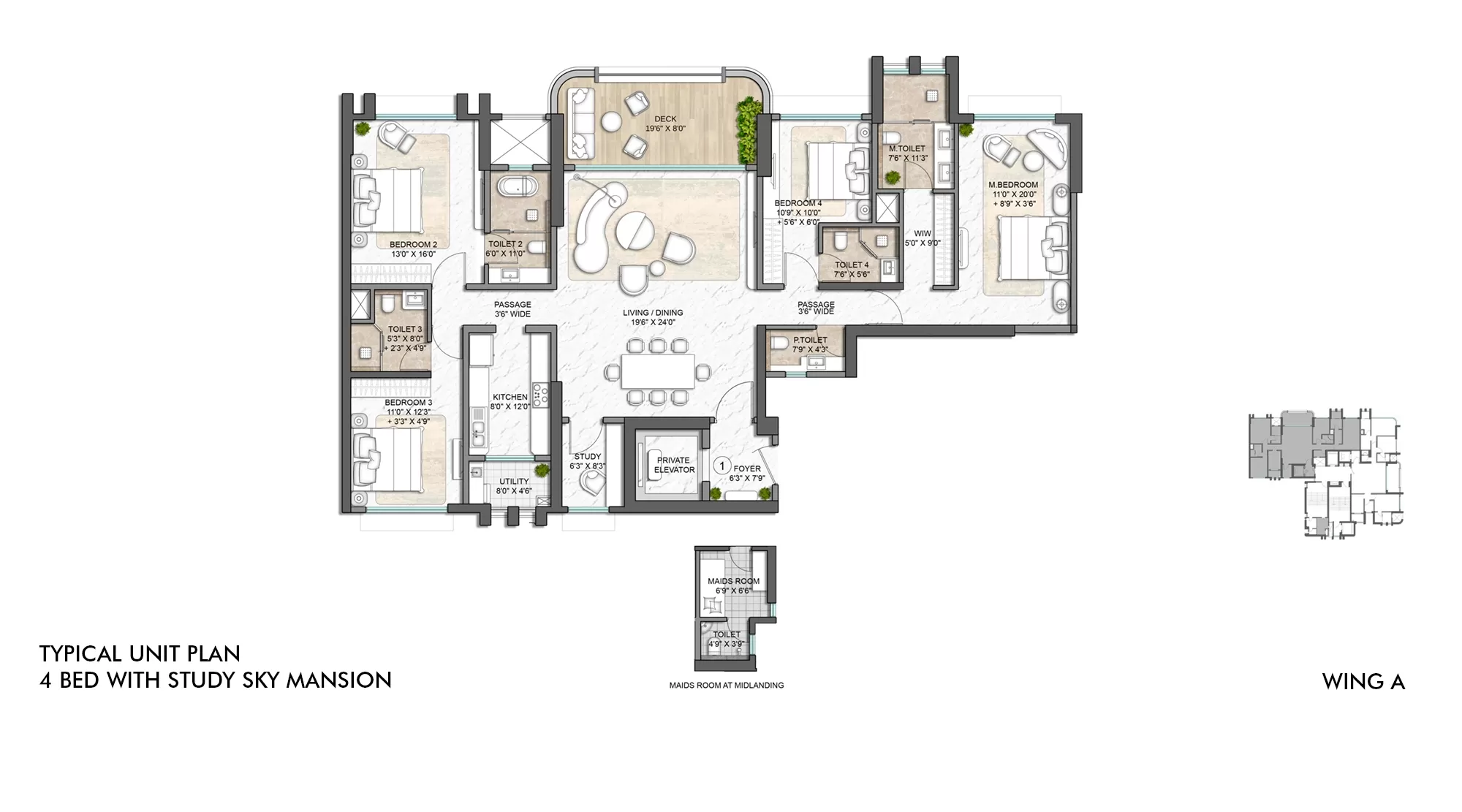 4 Bed with Study Sky Mansion 